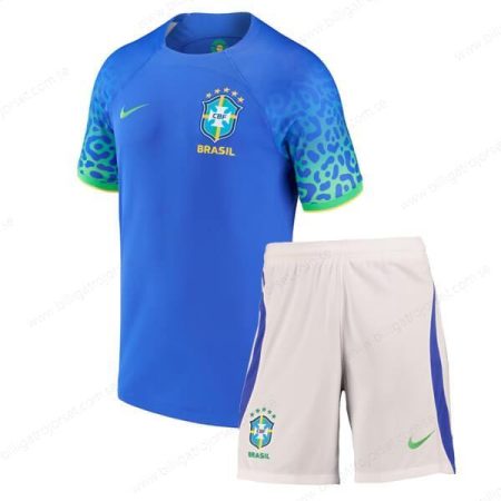 Brasilien Bortatröjor Barn Fotbollströjor 2022