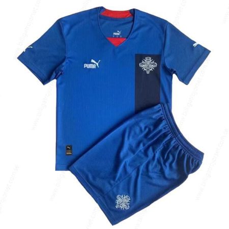 Island Hemmatröjor Barn Fotbollströjor 2022