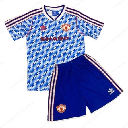 Retro Manchester United Bortatröjor Barn Fotbollströjor 90/92