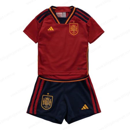 Spanien Hemmatröjor Barn Fotbollströjor 2022
